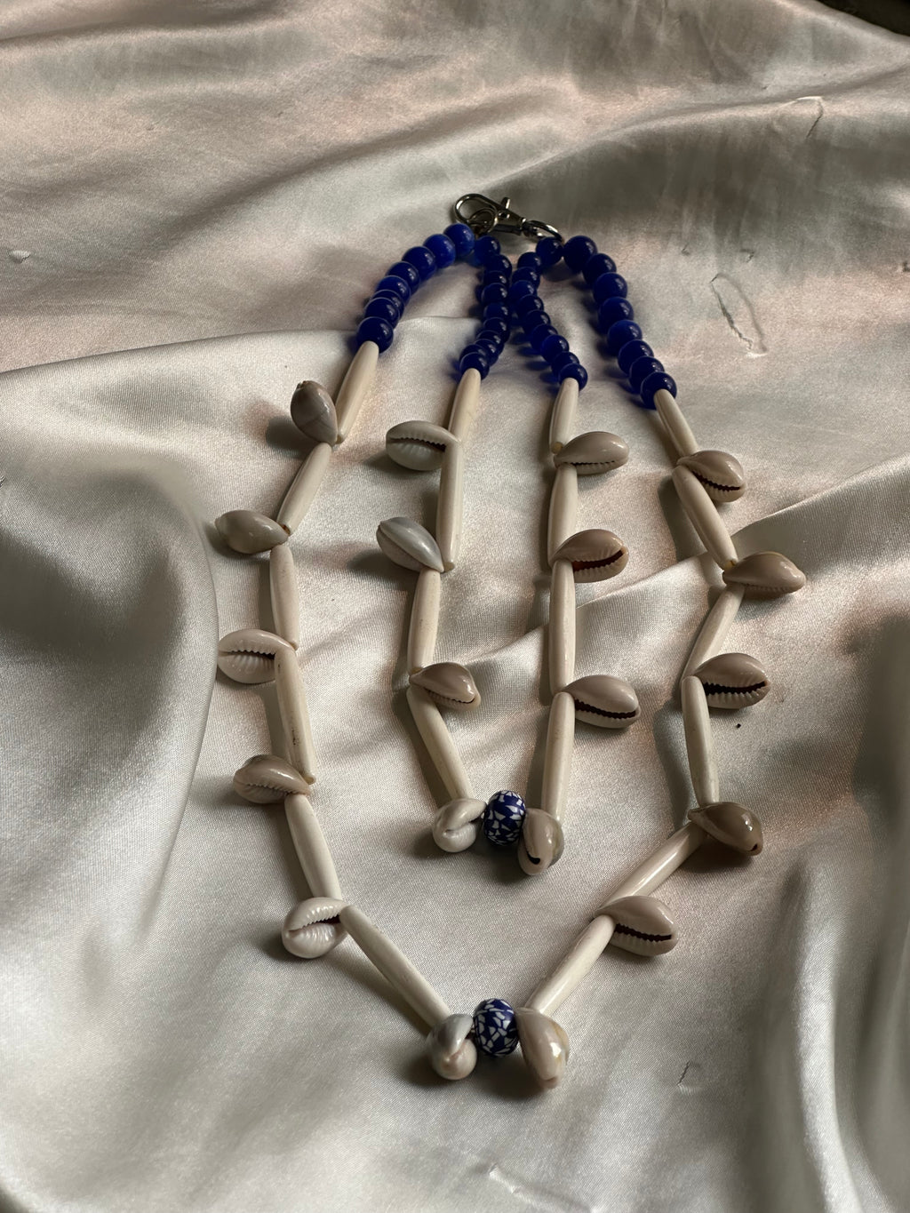 Stacked Cowrie Shell Necklace