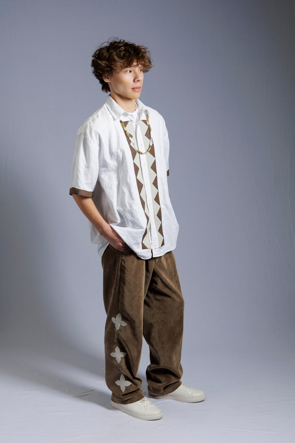 Floral Corduroy Pants